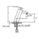 ALFI brand AB1628-PC Polished Chrome Single Lever Bathroom Faucet