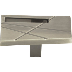 Atlas Homewares Modernist Left Knob 1 3/4 Inch Brushed Nickel