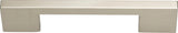 Atlas Homewares Thin Square Pull 5 1/16 Inch (c-c) Brushed Nickel