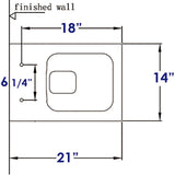 EAGO R-333SEAT Replacement Soft Closing Toilet Seat for WD333