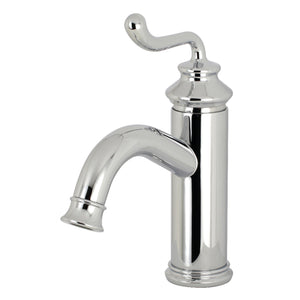 Fauceture LS5411RL Royale Single-Handle Bathroom Faucet with Push Pop-Up, Polished Chrome