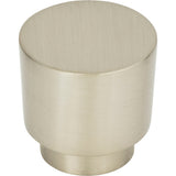 Atlas Homewares Tom Tom Knob 1 1/4 Inch Brushed Nickel