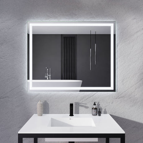 ANZZI BA-LMDFX010AL 32-in. x 40-in. LED Front Lighting Bathroom Mirror with Defogger