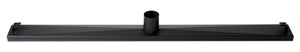 ALFI brand 36" Black Matte Stainless Steel Linear Shower Drain with Solid Cover