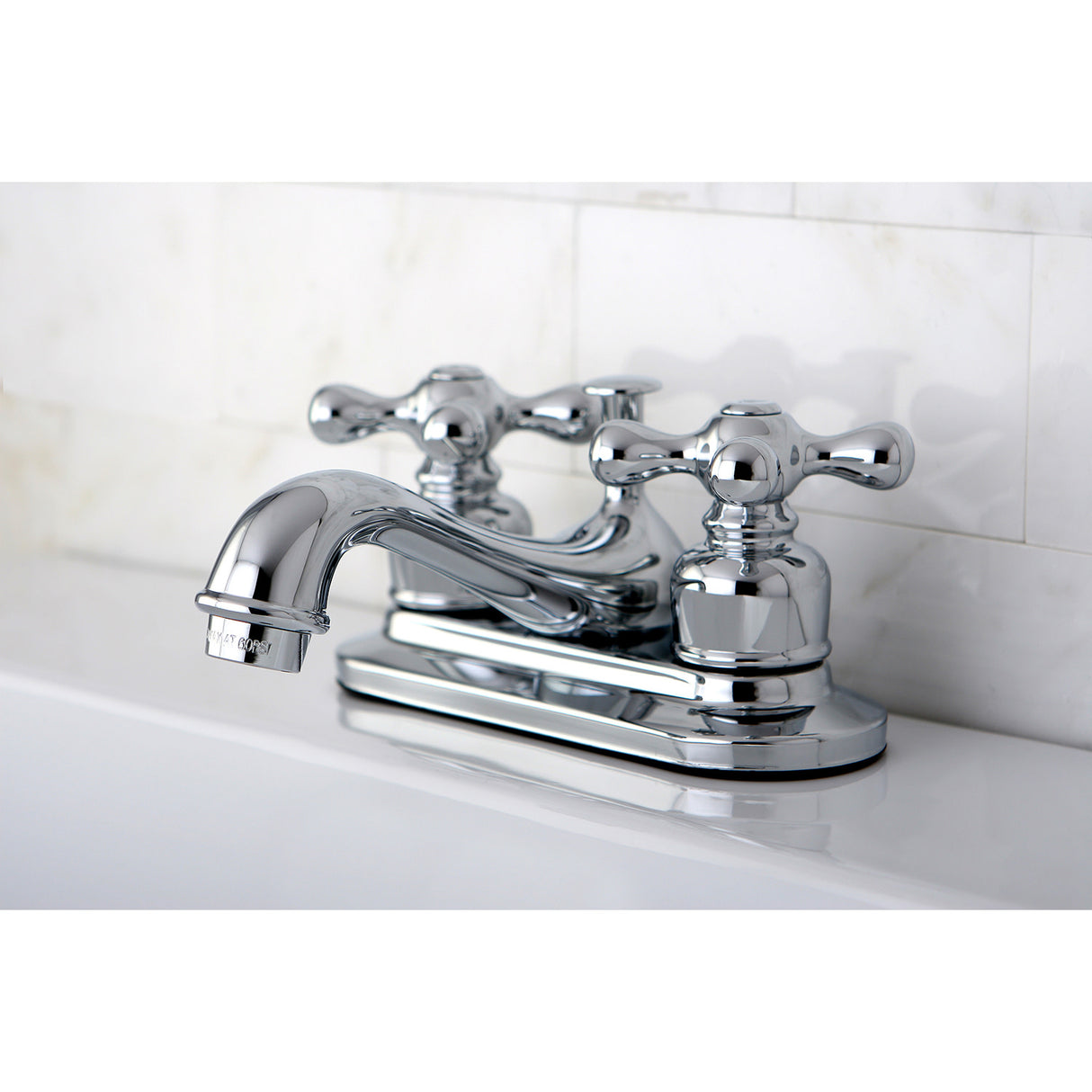 Kingston Brass KB601AX Restoration 4 in. Centerset Bathroom Faucet, Polished Chrome