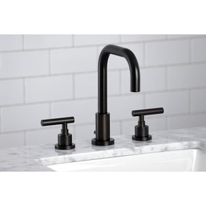 Kingston Brass FSC8935CML Manhattan Widespread Bathroom Faucet with Brass Pop-Up, Oil Rubbed Bronze
