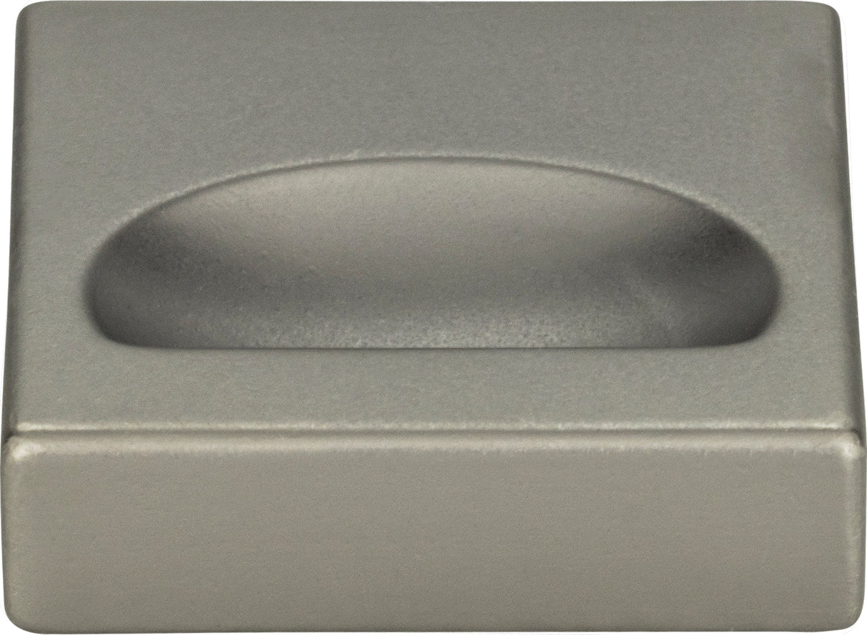 Atlas Homewares Thin Square Knob 1 1/4 Inch Slate