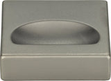 Atlas Homewares Thin Square Knob 1 1/4 Inch Slate