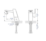 ALFI brand AB1470-PC Polished Chrome Modern Single Hole Bathroom Faucet