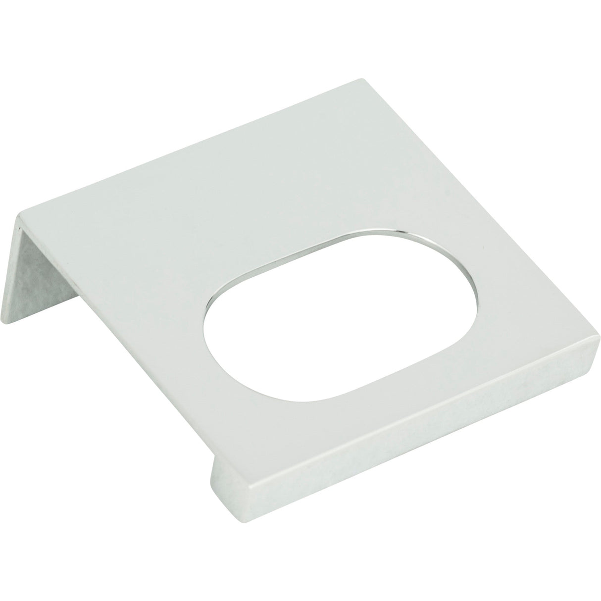 Atlas Homewares Modern Square Edge Tab Pull 1 1/4 Inch (c-c) Polished Chrome