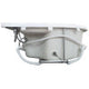 EAGO AM124ETL-L 6 ft Left Corner Acrylic White Whirlpool Bathtub for Two