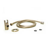 Modern Round 2-Piece Handheld Shower Kit with 60 in. Hose in Brushed Gold