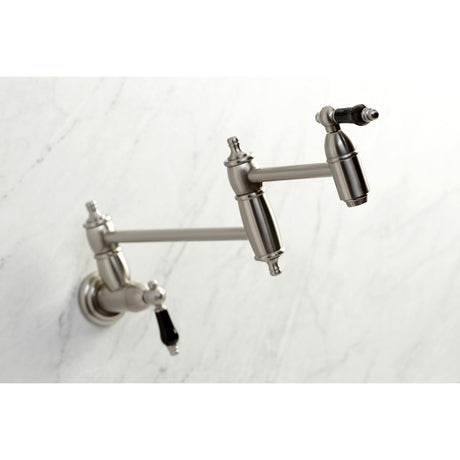 Kingston Brass KS3108PKL Duchess Wall Mount Pot Filler, Brushed Nickel