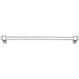 Atlas Homewares Buckle Up Bath Towel Bar 18 Inch Single Polished Chrome