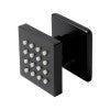 Black Matte 2" Square Adjustable Shower Body Spray