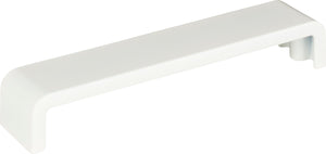 Atlas Homewares Platform Pull 6 5/16 Inch (c-c) High White Gloss