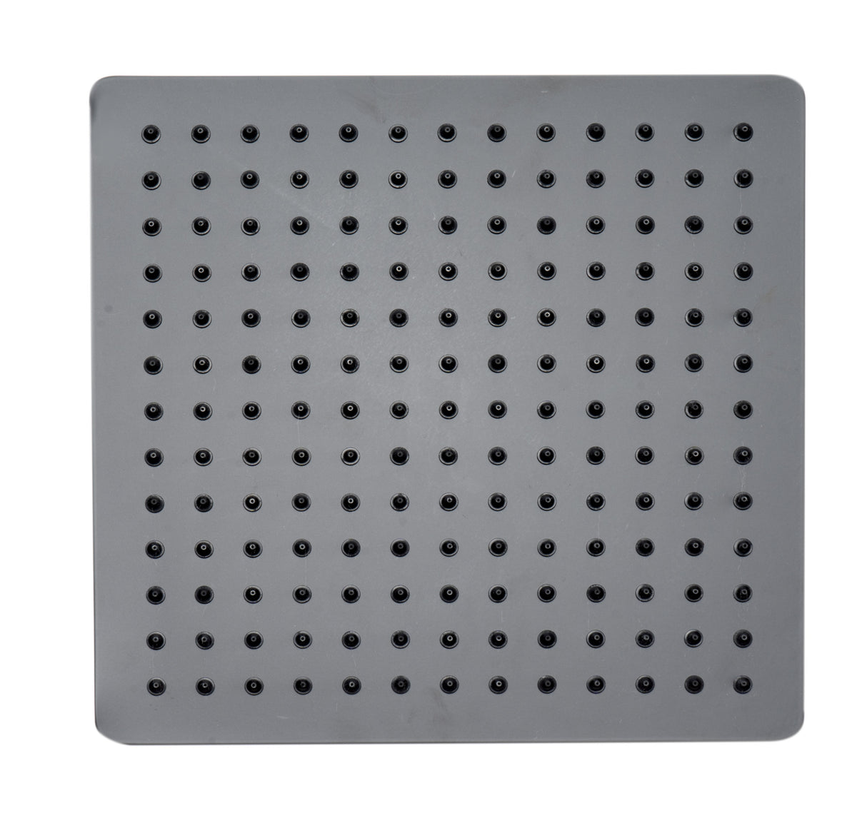Matte Black Stainless Steel 12" Square Ultra-Thin Rain Shower Head