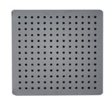 Matte Black Stainless Steel 12" Square Ultra-Thin Rain Shower Head