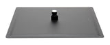 Matte Black Stainless Steel 16" Square Ultra-Thin Rain Shower Head