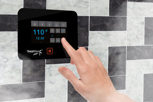 Steam Shower Generator Kit System | Matte Black + Self Drain Combo| Dual Bottle Aroma Oil Pump | Enclosure Steamer Sauna Spa Stall Package|Touch Screen Wifi App/Bluetooth Control Panel |2x 12 kW Raven | RVB2400BK-ADP RVB2400BK-ADP