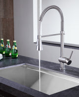 ANZZI KF-AZ211BN Carriage Single Handle Standard Kitchen Faucet in Brushed Nickel