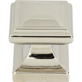 Atlas Homewares Wadsworth Knob 1 1/4 Inch Polished Nickel