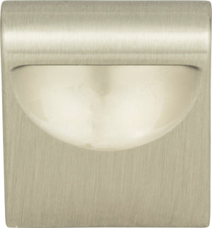 Atlas Homewares Round Rail Knob 1 1/8 Inch Brushed Nickel