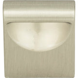 Atlas Homewares Round Rail Knob 1 1/8 Inch Brushed Nickel
