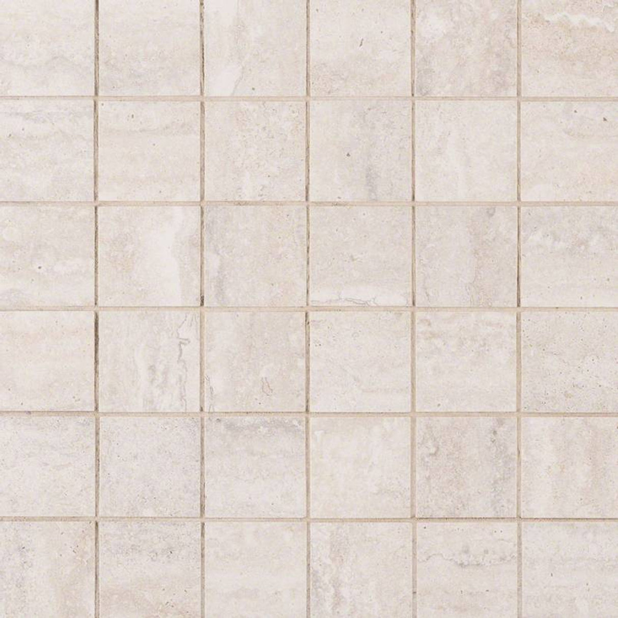 Veneto white 12x12 porcelain mesh mounted mosaic tile NVENEWHI2X2 product shot multiple tiles angle view