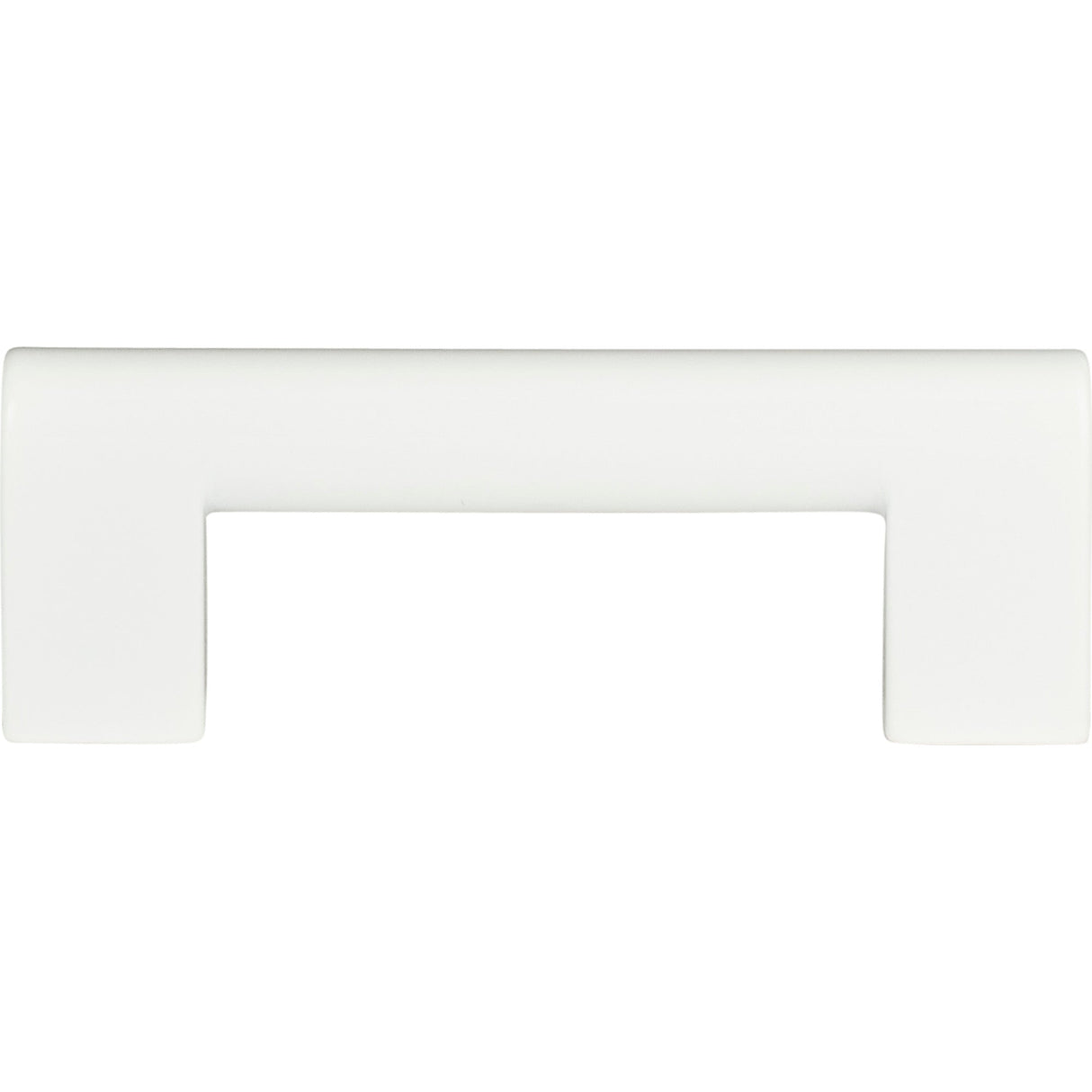 Atlas Homewares Round Rail Pull 3 Inch (c-c) High White Gloss