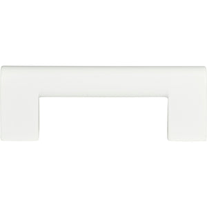 Atlas Homewares Round Rail Pull 3 Inch (c-c) High White Gloss