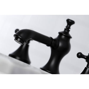Kingston Brass KC7060BX English Country 8 in. Widespread Bathroom Faucet, Matte Black