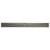 ALFI brand ABLD32D 32" Modern Stainless Steel Linear Shower Drain with Groove Lines