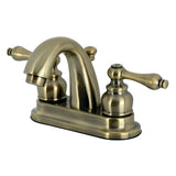 Kingston Brass KB5613AL Restoration 4 in. Centerset Bathroom Faucet, Antique Brass