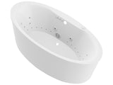 ANZZI FT-AZ101 Heidi 5.7 ft. Whirlpool and Air Bath Tub in White