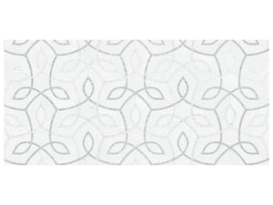 Anatolia Tile Utopio Vine Dove Honed Natural Stone Waterjet Mosaic 5001-0413-0 Vine Dove - premium natural stone mosaic tile from Anatolia Tile, available at PoshHaus showroom in Keene, NH