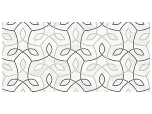 Utopio Vine Mist Honed W/ Polished Accents Natural Stone Waterjet Mosaic