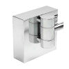 ALFI brand ABM8WLED-PC Polished Chrome Wall Mount Square 8" 5x Magnifying Cosmetic Mirror with Light