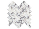 Anatolia Tile 1.25X4 Viola Roccia Herringbone Honed Marble Mosaic 5001-0322-0 * 1 Sheet = .89 Sqft * Viola Roccia Herringbone - premium natural stone mosaic tile from Anatolia Tile, available at PoshHaus showroom in Keene, NH