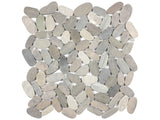 Anatolia Tile Zen Vitality Mica Flat Matte Pebble Mosaics. 1 Sheet = 1 Sq. Ft. 5001-0229-0 (76-464) Vitality Mica Flat Pebble - premium natural stone mosaic tile from Anatolia Tile, available at PoshHaus showroom in Keene, NH