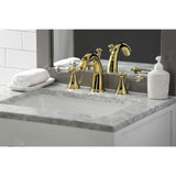 Aqua Eden KS2972WLL 8 in. Widespread Bathroom Faucet, Polished Brass