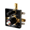 Black Matte Shower Valve with Rounded Lever Handle and Diverter