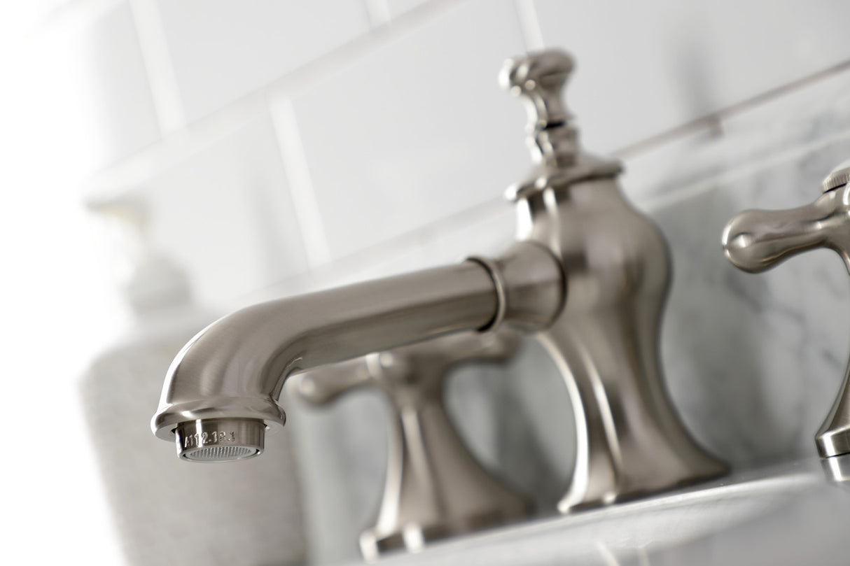 Kingston Brass KC7068AX Vintage 8 in. Widespread Bathroom Faucet, Brushed Nickel