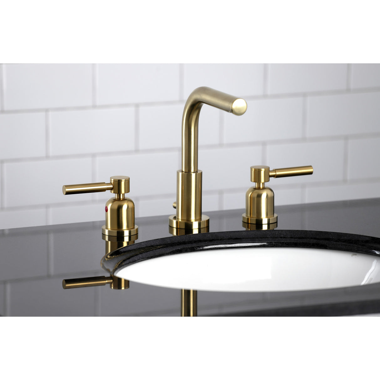 Fauceture FSC8953DL 8 in. Widespread Bathroom Faucet, Brushed Brass