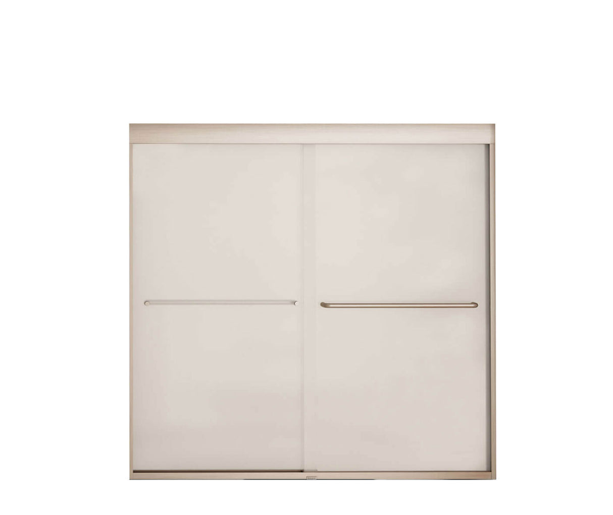 MAAX 134561-978-305-000 Kameleon 55-59 x 57 in. 6 mm Bypass Tub Door for Alcove Installation with Frosted glass in Brushed Nickel