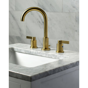 Fauceture FSC8923NDL NuvoFusion Widespread Bathroom Faucet, Brushed Brass