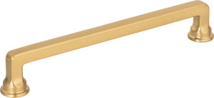 Atlas Homewares Oskar Pull 6 5/16 Inch (c-c) Warm Brass