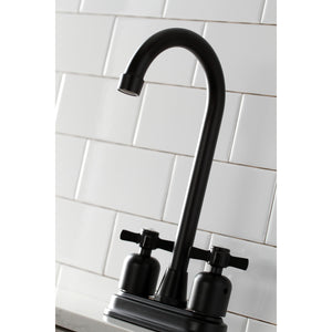 Kingston Brass KB8490ZX Millennium Bar Faucet, Matte Black