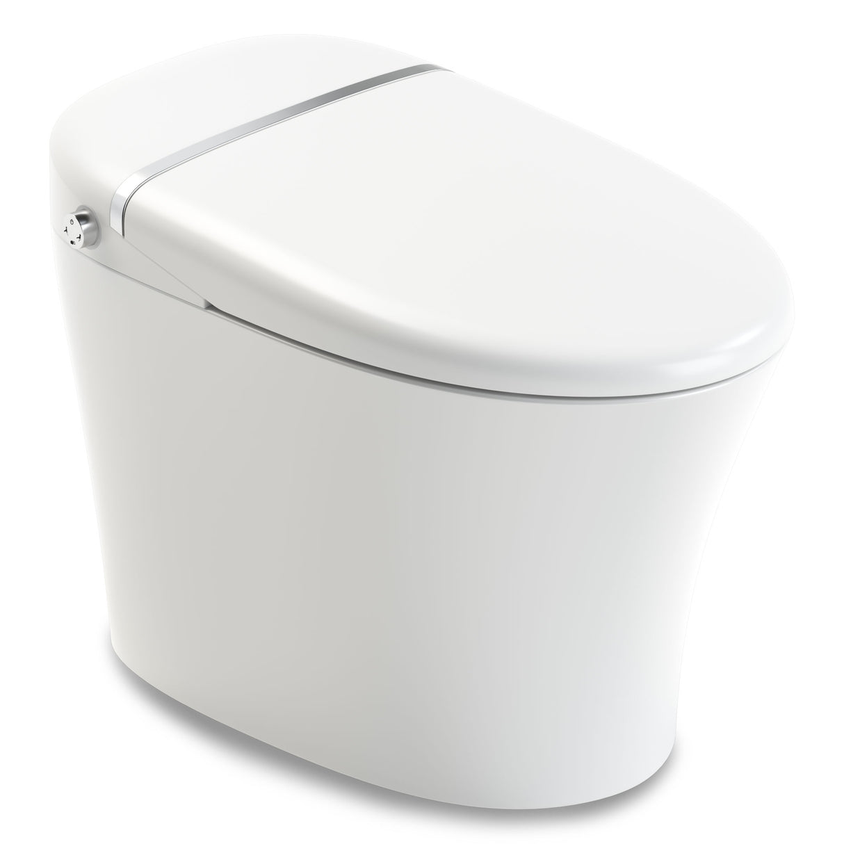 ANZZI TL-STSF851WH-FBA ENVO Aura Smart Toilet Bidet with Remote & Auto Flush