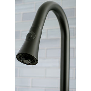 Gourmetier LS8720DL Concord Single-Handle Pull-Down Kitchen Faucet, Matte Black